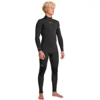 Quiksilver Prologue 4/3 Mm Long Sleeve Back Zip Neoprene Suit Noir M Homme