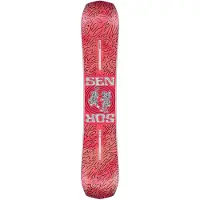 Nidecker - Packs (snowboard + fix) - Snowboard all-mountain freestyle - Pack Sensor 2026 pour Homme en Bois - Rouge