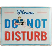 Vintage Coconut Plaque métal Ne pas déranger