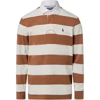 Ralph Lauren pour homme. 710717116055 Chemise de rugby iconique marron (XXL), Casuel, Coton, Manche longue