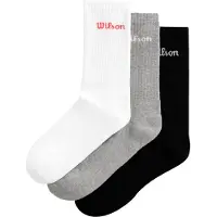 Wilson Chaussettes - - Logo U (pack 3) - Confort optimal - Soutien ergonomique - Respirantes