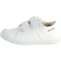 Victoria Baskets basses enfant BLUCHER LONA DOS VELCROS garcons - Blanc - 24