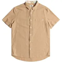 Quiksilver Time Box Short Sleeve Shirt Beige XS Homme