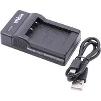VHBW Chargeur USB de batterie compatible avec Toshiba Camileo X400, X200, Z100, X416 HD, X416HD batterie appareil photo digital, DSLR, action cam