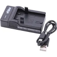 VHBW Chargeur USB de batterie compatible avec Nikon CoolPix E880, 775, 800, 885, 995, 4300, 4500 batterie appareil photo digital, DSLR, action cam