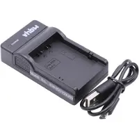 VHBW Chargeur USB de batterie compatible avec Panasonic Lumix DMC-G1, DMC-G1K, DMC-G1W, DMC-G2 batterie appareil photo digital, DSLR, action cam