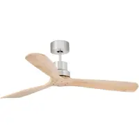 Faro Lantau Ventilateur de Plafond Matt Nickel | Pine | L (Ø132cm) | Without light