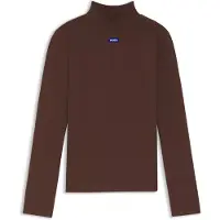 HUGO T-shirt à Manches Longues Et Col Montant Easy 10257055 Blue