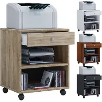 Hioshop Caisson roulant Caisson d'appoint Caisson de bureau Roulettes roulantes Tiroir Salda Caisson roulant Caisson d'appoint Caisson de bureau Roulettes roulantes Tiroir Salda
