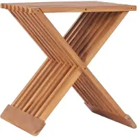 vidaXL Tabouret pliable 40x32x45 cm Bois de teck solide