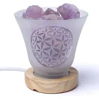 NA Lampe DAméthyste 12 Cm - Fleur De Vie