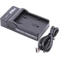 VHBW Chargeur USB compatible avec JVC BN-VF733, BN-VF707U, BN-VF707, BN-VF714U, BN-VF714 caméra caméscope action-cam + témoin de charge 8,4 V