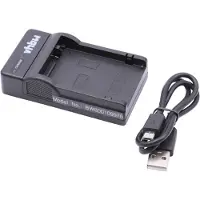 VHBW Chargeur compatible avec Canon EOS 600D, Kiss X6i, 650D, 700D, Kiss X5, 550D, Kiss X4 caméra caméscope action-cam - Station, témoin de charge