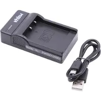 VHBW Chargeur USB de batterie compatible avec JVC GZ-VX815, GZ-VX810, GZ-VX810BEU, GZ-VX815BEU batterie appareil photo digital, DSLR, action cam