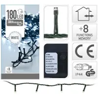 EDM Guirlande multifonctionnelle 180 Leds blanc froid 220v 23m ip44