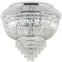 Ideal Lux Dubai - Lustre À 6 Ampoules Au Fini Chrome, E14