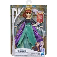 Hasbro Disney Frozen 2 - Poupée Disney Princess Singing Elsa (français) en tenue de reine - 27 cm