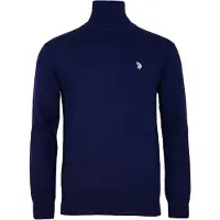 U.S. POLO ASSN. Pull-over bleu foncé / blanc