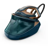 Tefal Pro Express Vision Max GV9920E0, 800 g/min, plaque de repassage Durilium AirGlide Autoclean, 9 bars, 200 g/min, Bleu, Cuivre, Cœur, Côté, Pointe
