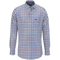 Fynch&Hatton Classic Combi Check Long Sleeve Shirt Bleu S Homme