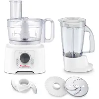 Moulinex Robot multifonctions Double force Compact FP542111 800 W Blanc