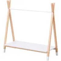 Happy Garden Penderie pour enfant bois et blanche LOU
