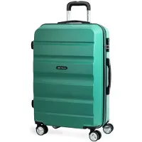 Itaca unisex. T71660-04 Mallette de voyage à 4 roues T71660 aigue-marine -61x44x26cm (OSFA), Casuel, Vert, ABS/Polycarbonate, Turquoise