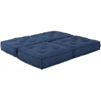 vidaXL Ensemble de canapés modulaires , 2 pièces, indigo, 140 x 70 x 36 cm, tissu