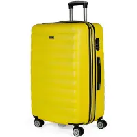 Itaca unisex. 71270-07 Grande valise de voyage 4 roues Trolley 71270 jaune -68X47X30Cm (OSFA), Casuel, ABS/Polycarbonate