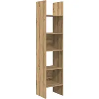 vidaXL Bibliothèque chêne artisanal 40 x 35 x 180 cm Bois d'ingénierie