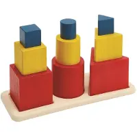 Plantoys - Puzzle d'encastrement 3 formes - TROUSSELIER