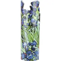 NA Vase en céramique silhouette Van Gogh - Les Iris