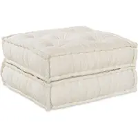 vidaXL Ensemble de canapés modulaires, 2 pièces, revêtement en tissu, couleur crème, 140 x 70 x 36 cm