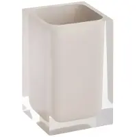 Bemeta Porte brosse à dents à poser VISTA en résine 11 x7,2 x7,2 cm-#f5f5dc-Beige-7.2--
