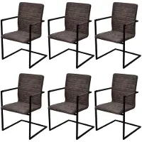 vidaXL Ensemble de canapés 2 pièces avec coussins Tissu brun