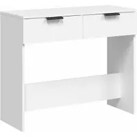 vidaXL Table console Blanc 90x36x75 cm Bois d'ingénierie