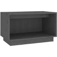 vidaXL Armoire TV Gris 60x35x35 cm Pin massif