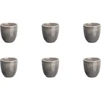Bjorn Tasse STELLAR 15cl - 6 pièces - Gris béton