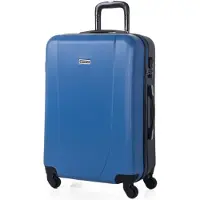 Itaca unisex. 71160-04 Mallette de transport à 4 roulettes Medium 71160 bleu, anthracite -65x44x24cm- (OSFA), Casuel, Gris, ABS/Polycarbonat