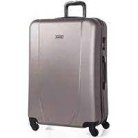 Itaca unisex. 71170-03 Grande valise de voyage XL 4 roues 75cm gris (OSFA), Casuel, ABS/Polycarbonate