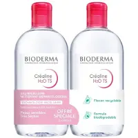 Bioderma - Crealine H2o Ts Eau Micellaire Démaquillante 2x500 Ml Peaux Très Sèches Démaquillant/Nettoyant 1 Unité