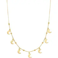Luxenter Collier Luxenter En Argent 925 Avec Finition En Or Jaune 18k