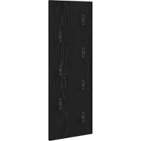 vidaXL Porte-manteau mural Montage mural Chêne noir 30 x 1.5 x 80 cm