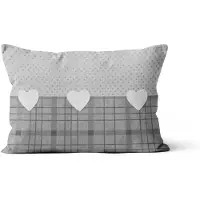 Soleil D Ocre Coussins LOVE - Gris - 32x50 cm