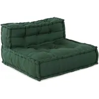 vidaXL Ensemble de canapés modulaires , 4 pièces, tissu vert