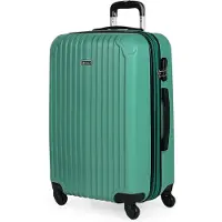 Itaca unisex. T71560-05 Valise de voyage rigide à 4 roulettes Medium T71560 Vert -66x41x27cm (OSFA), Casuel, ABS/Polycarbonate, Moyen