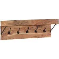 vidaXL Portemanteaux Marron 73 x 19 x 23 cm Bois d'acacia massif