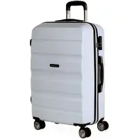 Itaca unisex. T71660-03 Mallette de voyage à 4 roues T71660 blanche -61x44x26cm (OSFA), Casuel, ABS/Polycarbonate