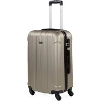 Itaca unisex. 771160-05 Mallette de taille moyenne à 4 roues 771160 champagne -63x42x24cm (OSFA), Casuel, ABS/Polycarbonate