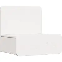 vidaXL Table de chevet Blanc 44 x 32,5 x 40 cm Bois massif en pin